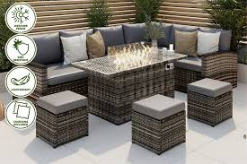 Rosen Nine Seater Garden Rattan