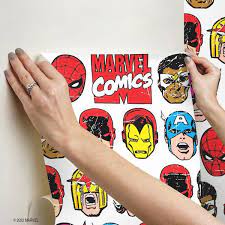 Marvel Comics Classic Faces L And Stick Wallpaper