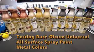 Testing Rust Oleum Metallic Universal