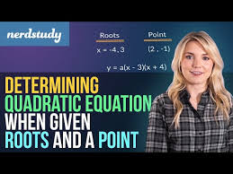 Determining Quadratic Equation When