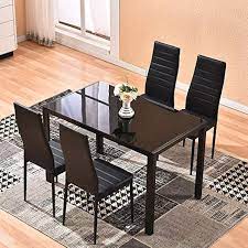 Dining Table With Chairs 4homart Glass
