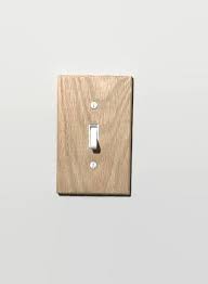 Unfinished Wood Switch Plate Cover