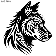 Wolf Svg Wolf Silhouette Svg Tribal