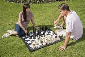 Large Garden Lawn Chess Set