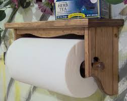 Paper Towel Holder Shelf Wall Solid