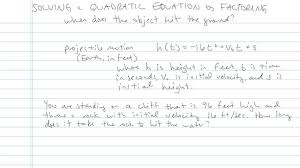 Solving Quadratic Equations By