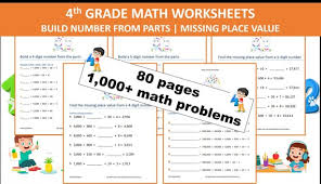 4th Grade Math Worksheets Missing Place