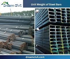 what is unit weight of steel bars