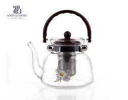 1 3l Pyrex Glass Teapot With Infuser