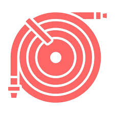 Fire Hose Reel Icon Premium Vector
