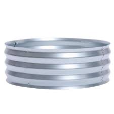 Luxenhome 36 In Galvanized Metal Round