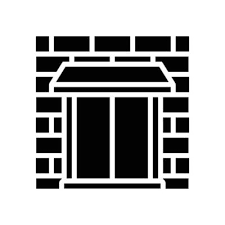 Parapet Wall Building House Glyph Icon