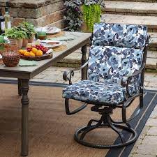 Outdoor High Back Dining Chair Cushion