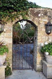 Stone Archway Arch Gate Iron Garden Gates