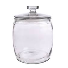 Living Co Round Glass Jar Clear 7l