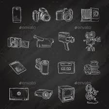 Photo Icons Chalkboard In 2023