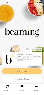 beaming healthy marketplace on the app