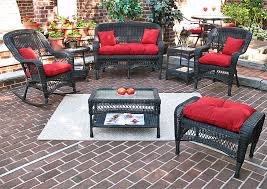 Resin Wicker Patio Furniture Black Bel