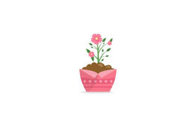 Flower Pot Icon Spring 25 Graphic By