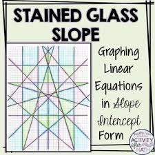 Stained Glass Slope Graphing Linear