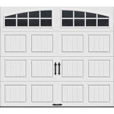 White Garage Door With Arch Window