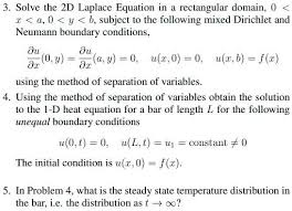 Solved Solve The 2d Laplace Equation