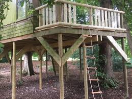 Wooden Climbing Frame Tree House