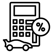 Car Loan Calculator Icon Vector Image