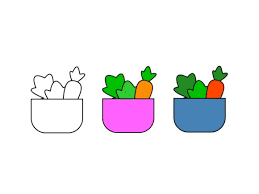 Restaurant Icon Vegetable Salad Graphic
