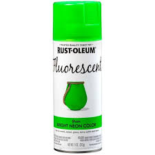 11 Oz Fluorescent Green Spray Paint 6 Pack