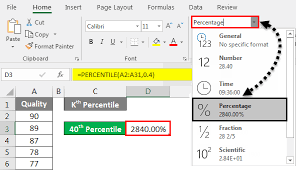 Percentile Formula In Excel How To