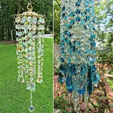 1pcs Colorful Crystal Wind Chime Home