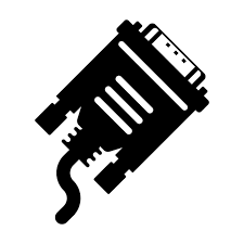 Vga Cable Icon Vector Ilration