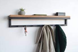 Entryway Wall Mounted Coat Rack With