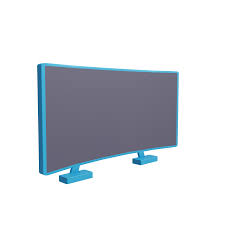 3d Television Icon On A Transpa