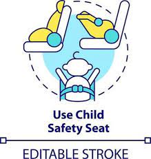 Use Child Safety Seat Blue Gradient