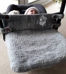 Knitted Baby Car Seat Blanket Newborn