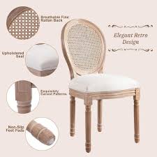 Natural Rattan Back Dining Chair Set