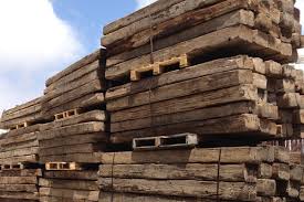 Lumber Yard Used Railroad Ties