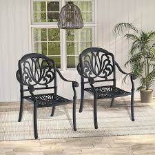 Cast Aluminum Patio Dining Chairs