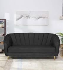 Buy Kaylee Velvet 3 Seater Sofa In