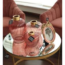 Femin Pink Glass Vases Home Decor