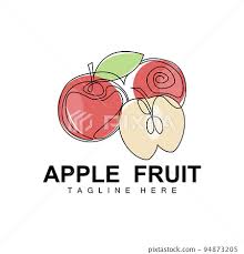 Apple Logo Design Fruit Vector With