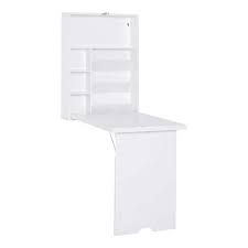 Compact Fold Out White Floating Desk