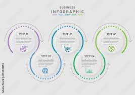 5 Step Modern Business Plan Infographic