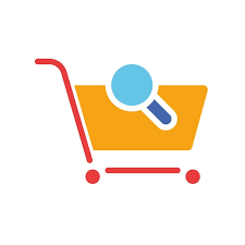 Cart With Magnifying Glass Line Icon