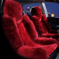 Wool Car Seat Cover Winter Warm Plush