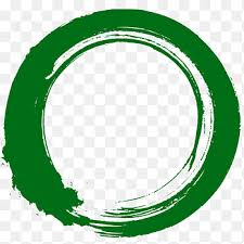 Round Green Paint Ilration Symbol