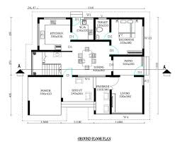 Residential Home Plan Drawing Dwg File