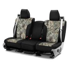 Camo 2nd Row Black Mc2 Custom Seat Covers